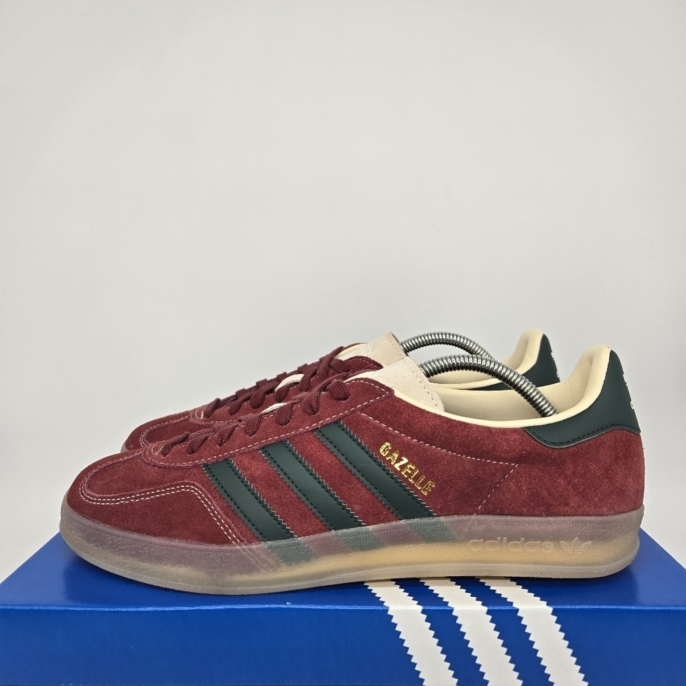 New Adidas Gazelle Indoor 'Shadow Red Green' JH5403 Men's Shoes Size 11.5